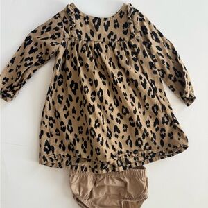 Carters 9M Leopard Print Baby Dress with Bloomers